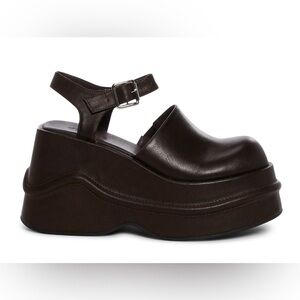 Delia’s Catching Flights Brown Platform Mules